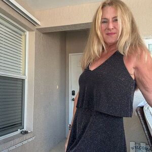 Express Black Sparkle Mini Dress